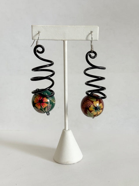 Jeff Lieb Spiral Hook Earrings