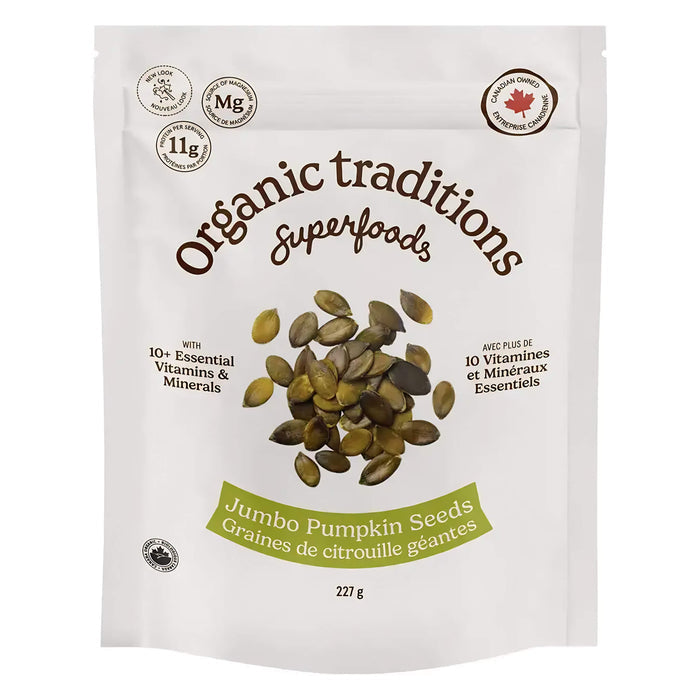 Package of Organic Traditions Jumbo Pumpkin Seeds 227g