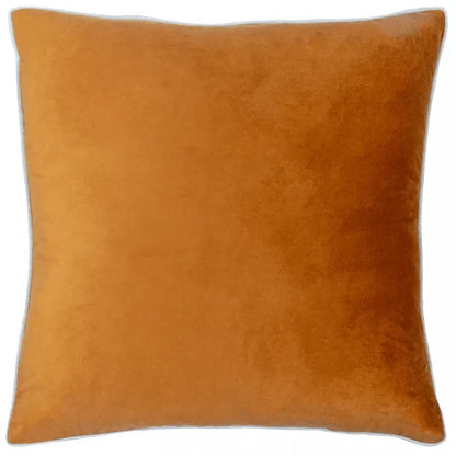 Juniper Rust & Ecru Velvet Cushion Cover - 55 x 55cm Textiles
