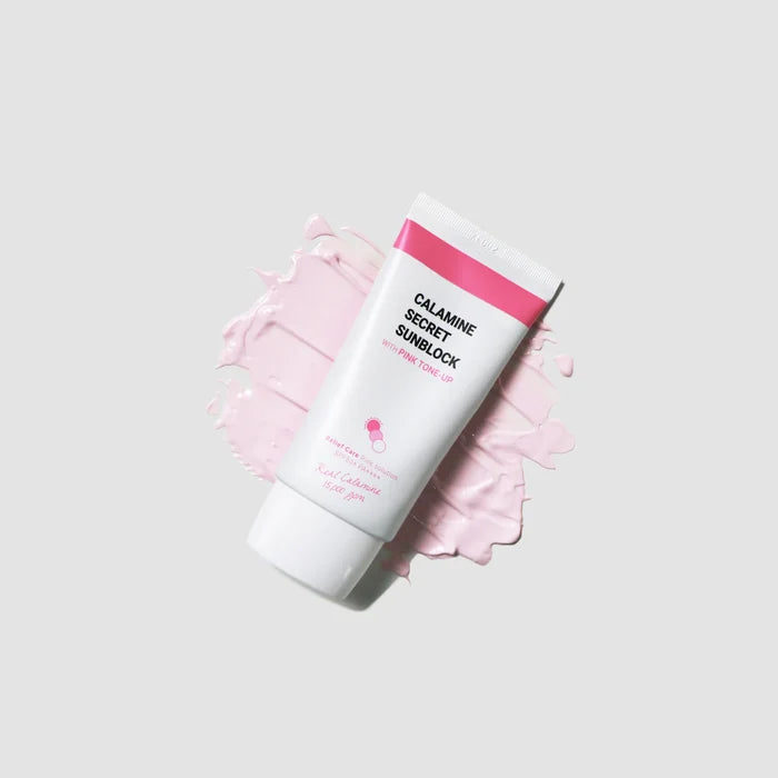K SECRET calamine secret sunblock with pink tone up for all skin type spf 50+ pa++++