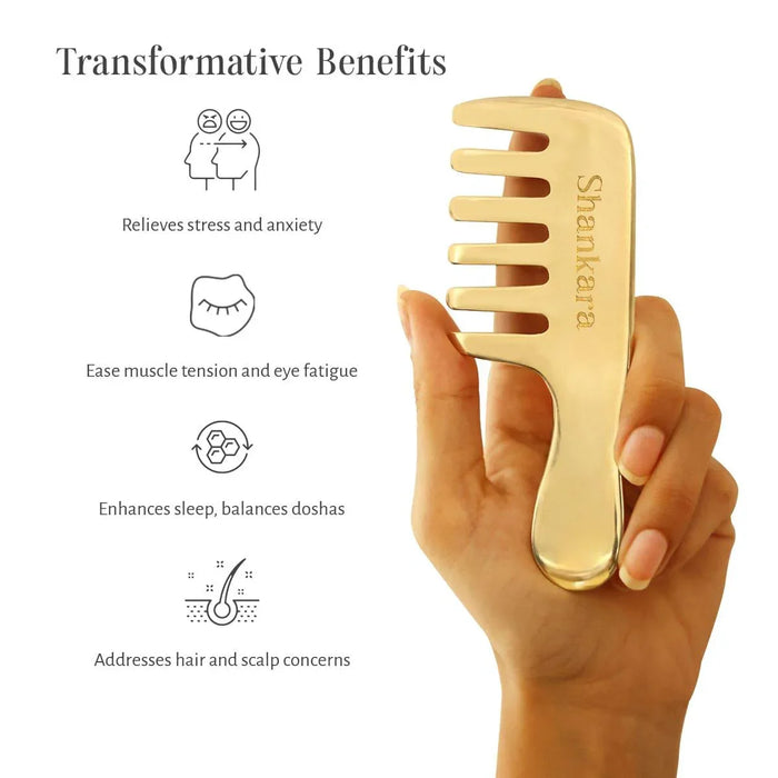 Kansa Hair Comb - Shankara India