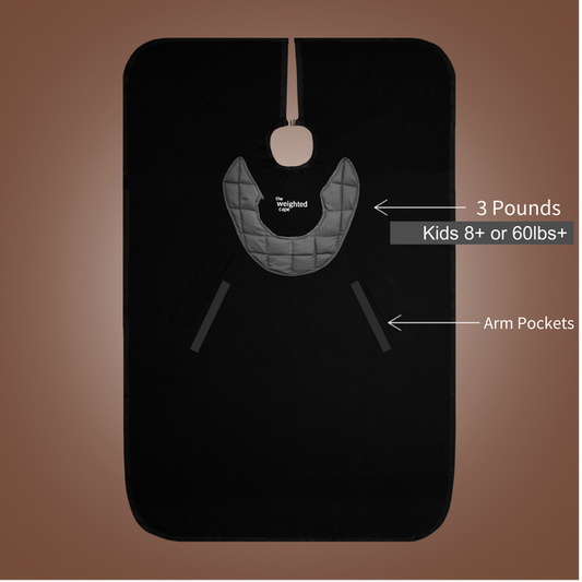 Kids Black 3 Pound Weighted Cape (Back Order)