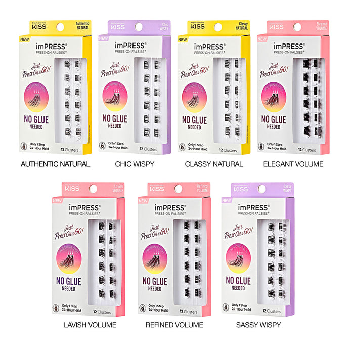 Kiss imPress Press on No Glue Needed Cluster Eyelashes