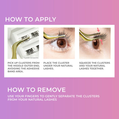 Kiss imPress Press on No Glue Needed Cluster Eyelashes