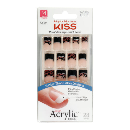 Kiss Salon Acrylic Revolutionary French 28 Nails