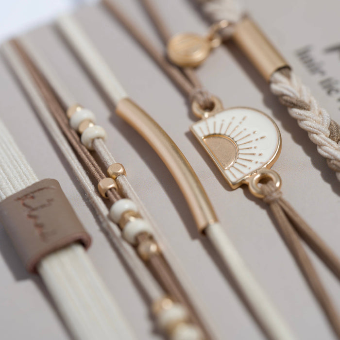 K’Lani Rise hair tie and bracelet set