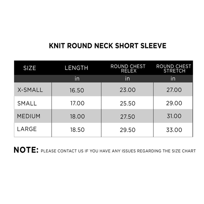 Knit Round Neck Short Sleeve - IRONGEAR Fitness