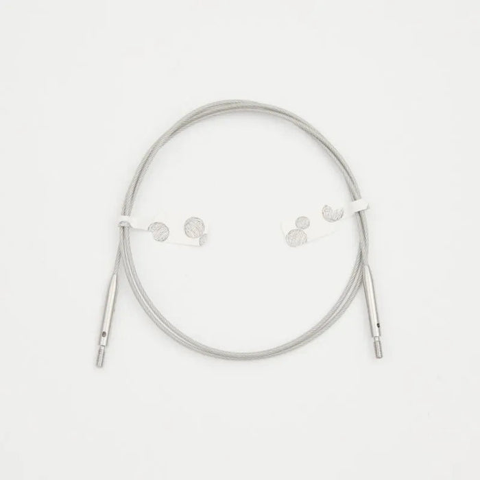 KnitPro - Stainless Steel Swivel 360 Cable with Silver Connectors