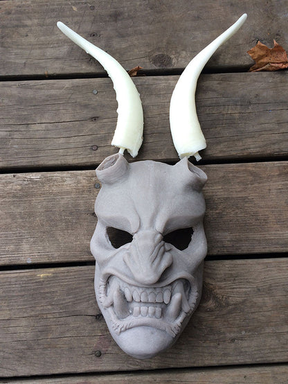 KRAMPUS MASK WITH GLOW IN THE DARK HORNS