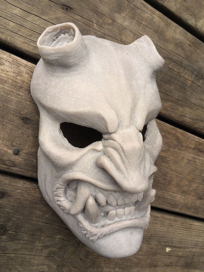 KRAMPUS MASK WITH GLOW IN THE DARK HORNS