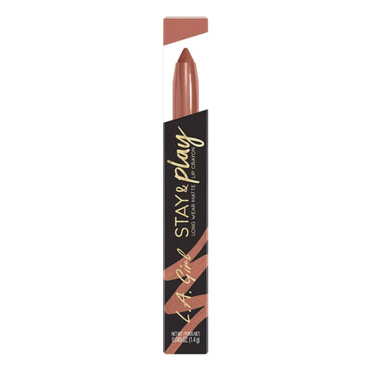 LA Girl Stay&Play Long Wear Matte Lip Crayon 0.049oz/1.4g - ikatehouse