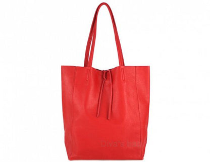 Ladies Soft Italian Real Leather Shopper Tote Bags Women Girls College Shoulder Handbags for Women