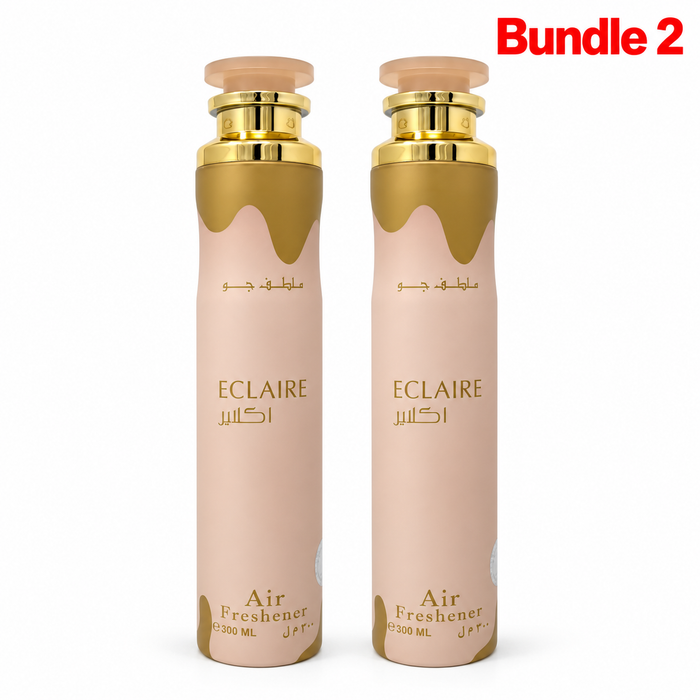 Eclaire Air Freshener, aromatic home fragrance spray designed to refresh rooms with a pleasant, long-lasting scent and create a welcoming atmosphere.