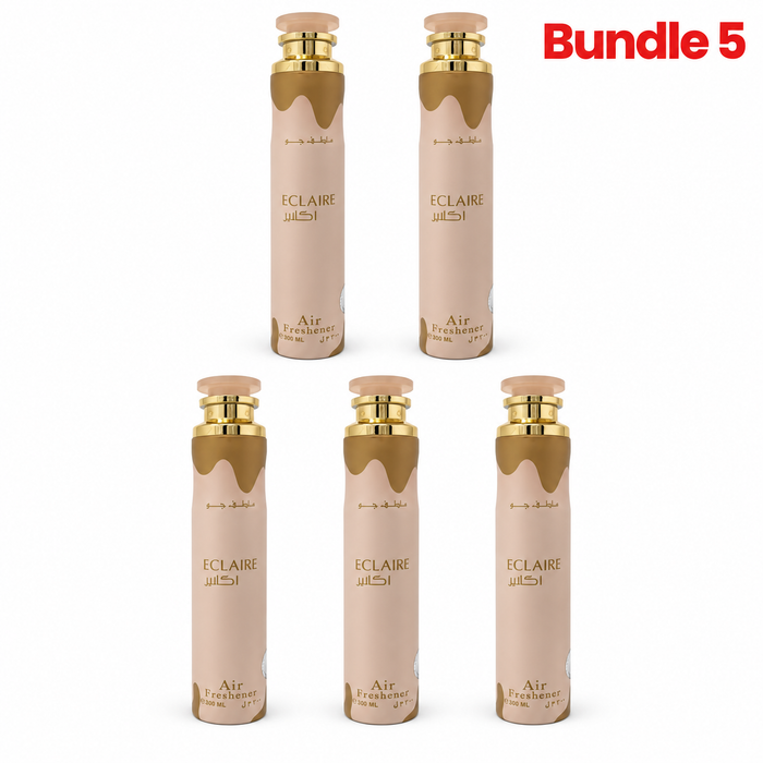 Eclaire Air Freshener, aromatic home fragrance spray designed to refresh rooms with a pleasant, long-lasting scent and create a welcoming atmosphere.