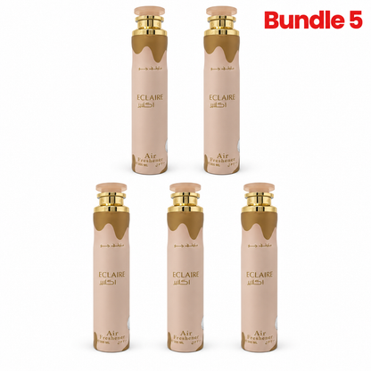 Eclaire Air Freshener, aromatic home fragrance spray designed to refresh rooms with a pleasant, long-lasting scent and create a welcoming atmosphere.