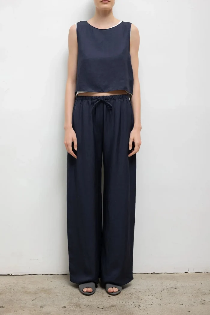 Leset Daniel Crop Sleeveless Crew