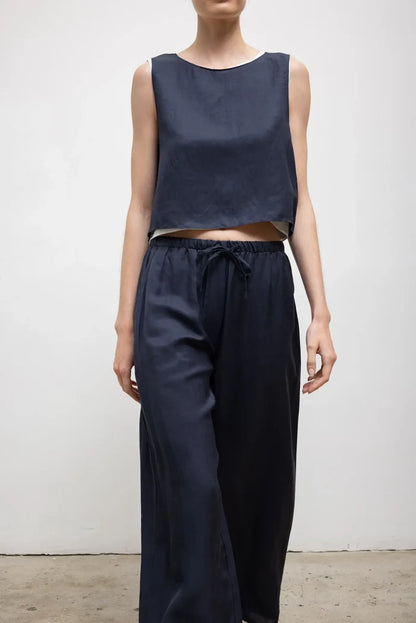 Leset Daniel Crop Sleeveless Crew