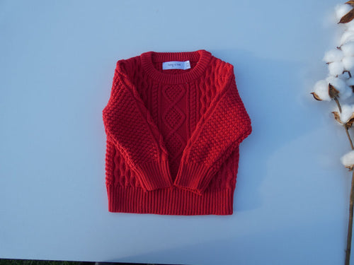 'Lola' Knit - Scarlet