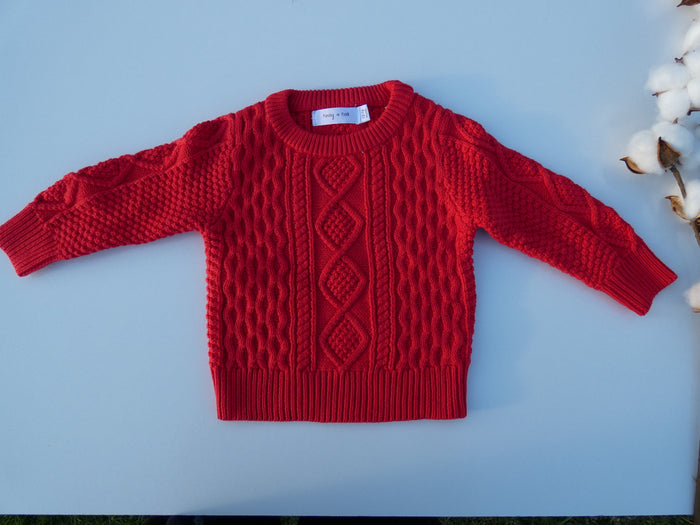 'Lola' Knit - Scarlet