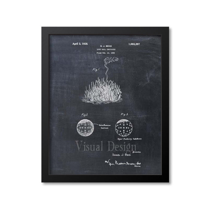 Lost Golf Ball Indicator Patent Print