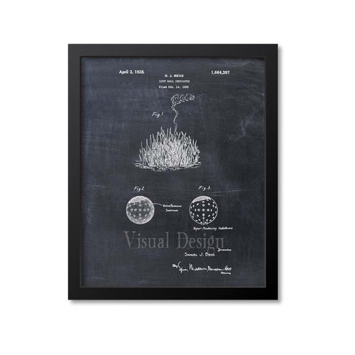 Lost Golf Ball Indicator Patent Print