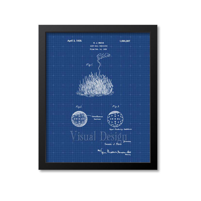 Lost Golf Ball Indicator Patent Print