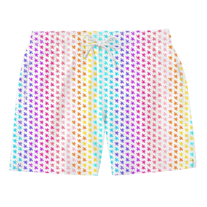Nachhaltige Herren-Badehose aus recyceltem Material – Modell Love Turtles von Noah*s Ocean.