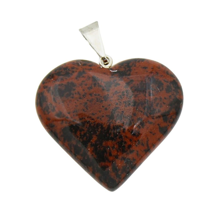 Mahogany Obsidian Heart Pendant