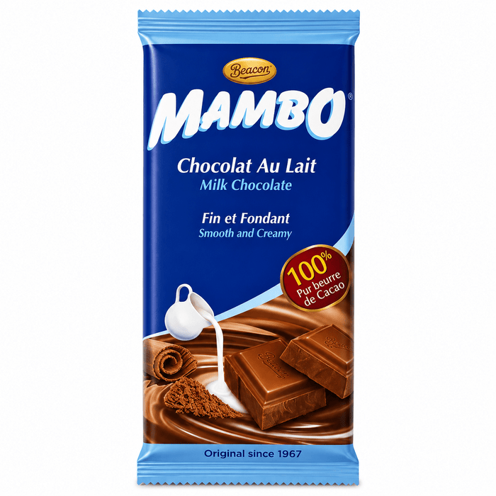 Mambo Chocolate | Smooth & Creamy Milk Chocolate Bar - Yado African & Caribbean Market