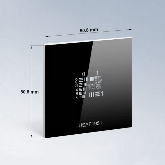 Manufacturing Precision ±0.5μm Glass Resolution Test Target (USAF1951 Style, 2x2″, Negative) CT20060102