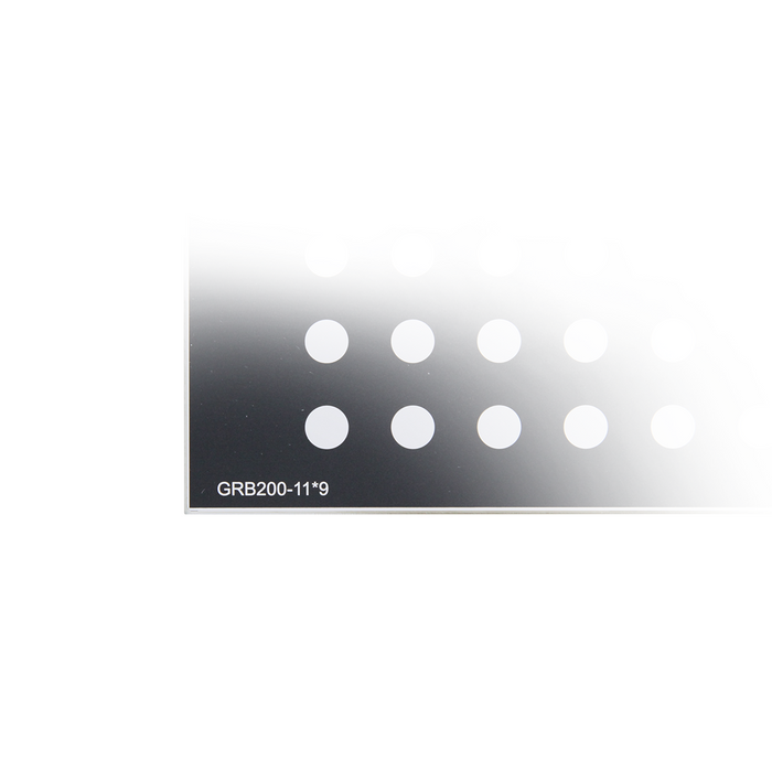 Manufacturing Precision ±10μm Black Dot Calibration Target on Glass (200x150mm 11x9) CT20010301