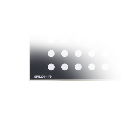 Manufacturing Precision ±10μm Black Dot Calibration Target on Glass (200x150mm 11x9) CT20010301