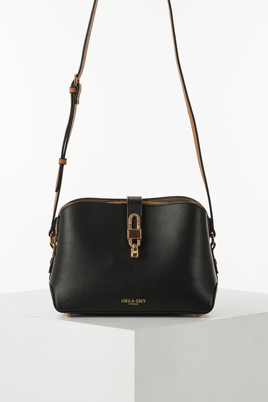 Margy Black Zip Top Crossbody