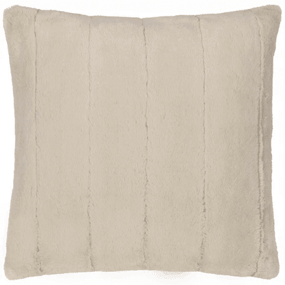 Marlowe Oatmeal Faux Fur Feather Filled Cushion - 45x45cm