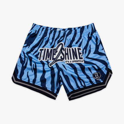 Blue Max Clark Tiger Court shorts — front view