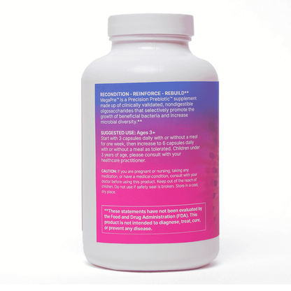 MegaPreBiotic 180 capsules by Microbiome Labs