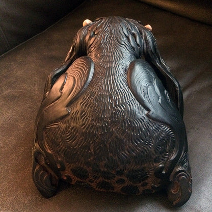 MELANISTIC LEOPARD- HAND PAINTED, READY TO WEAR MASK