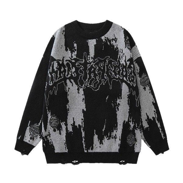 Men's 3D Printed Thick Knit Sweatshirt