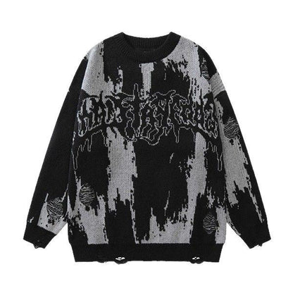 Men's 3D Printed Thick Knit Sweatshirt