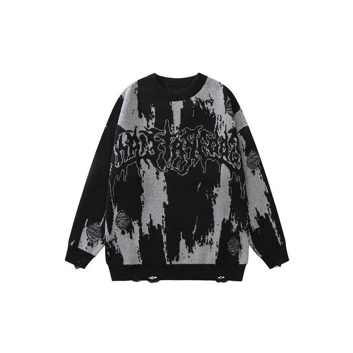 Men's 3D Printed Thick Knit Sweatshirt
