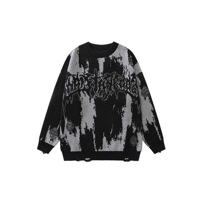 Men's 3D Printed Thick Knit Sweatshirt
