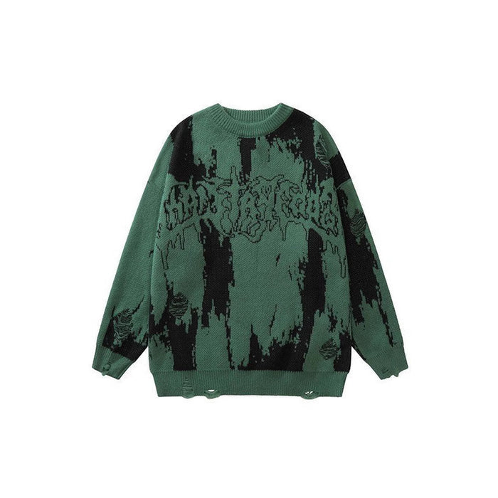 Men's 3D Printed Thick Knit Sweatshirt