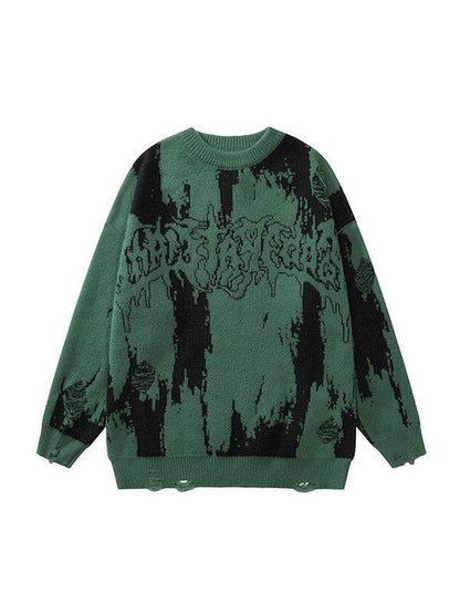 Men's 3D Printed Thick Knit Sweatshirt