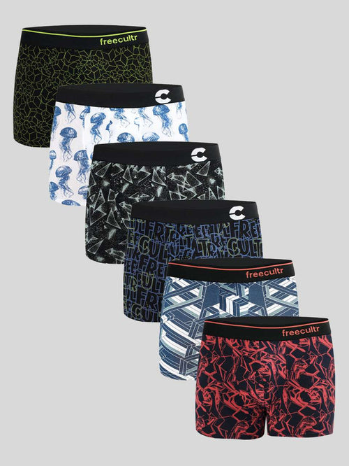 Men's Cotton Printed Trunk (Pack of 6)