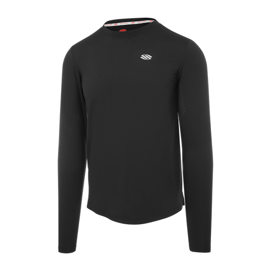 Black long sleeve athletic shirt from the Men's Pro Line collection, designed for pickleball.