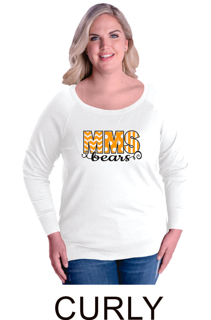Mesa MS Curvy Ladies Slouchy Pullover in 3 Designs- Matte or Glitter