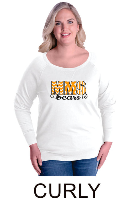 Mesa MS Curvy Ladies Slouchy Pullover in 3 Designs- Matte or Glitter