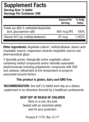Methylfolate Plus by Biotics Research