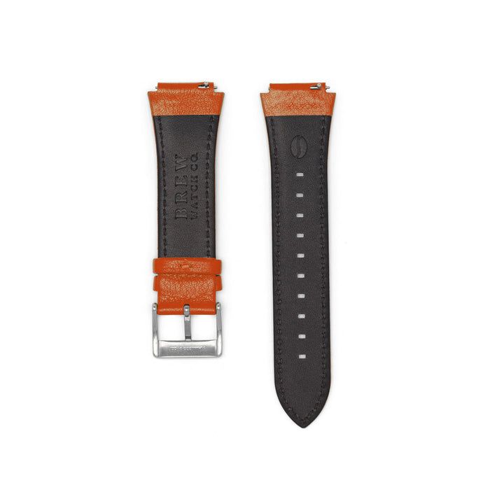 Metric - Leather Strap in Coral Orange 19.50mm