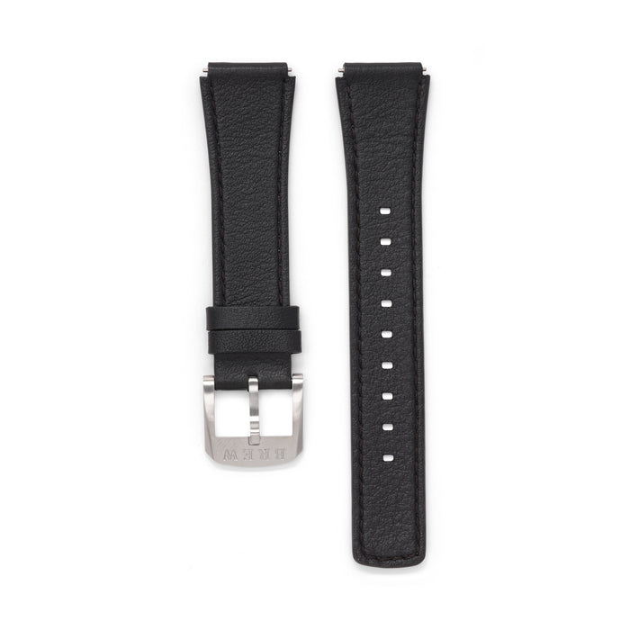 Metric Lite - Leather Strap in Black 18.00mm